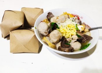 Bakso Kuno Pak Padi di Godean Sleman, Jika Mau Kenyang Tambah Nasi Putih Bungkus