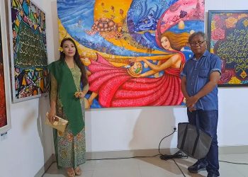 Empat peserta pameran kaligrafi di Leman Art House, Sleman paparkan judul dan deskripsi karya