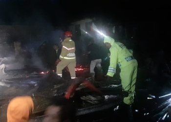 3 Rumah di Lereng Gunung Prahu Temanggung Ludes Terbakar