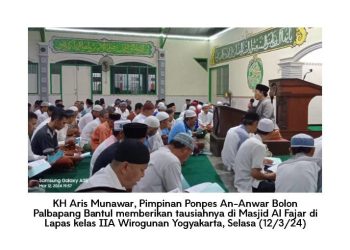 Semarak Ramadhan 1445 H, Warga Binaan Lapas Kelas IIA Wirogunan Yogyakarta Laksanakan Tarawih Berjamaah.