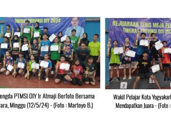 Pengda PTMSI DIY Gelar Kejuaraan Tenis Meja Pelajar Se-DIY 2024. Inilah Juaranya….