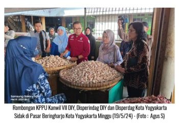 KPPU Kanwil VII DIY Sidak di Pasar Beringharjo Yogyakarta, Ada Temuan