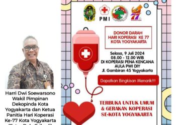 Gelar Aksi Donor Darah di Hari Koperasi Ke-77 Kota Yogyakarta, Ini Aksi Nyata