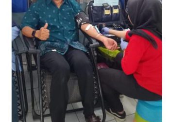 Ariyanto, Bakal Calon Wakil Walikota Yogyakarta Ikut Donor Darah di Harkop ke-77