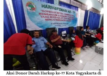 Semarak Harkop Ke-77 Kota Yogyakarta Gelar Aksi Donor Darah di Aula PWI DIY, Inilah Hasilnya