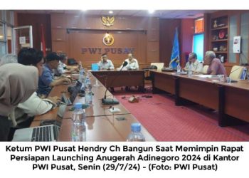 Ketum PWI Pusat Hendry Ch Bangun Launching Anugerah Adinegoro, Upaya Menjaga Jurnalisme Berkualitas 