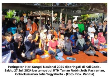 Peringatan Hari Sungai Nasional 2024 : Pemerti Code Kolaborasi dengan SIYLEP Jogja dan UAD. Terbukti Aksinya