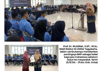 Kader Unggul untuk Umat, 1419 Mahasiswa UNISA Yogyakarta Gelar BAP. Aksi Nyatanya