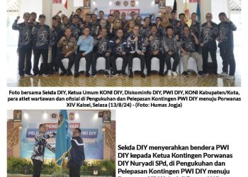 RESMI DIKUKUHKAN, KONTINGEN PORWANAS PWI DIY DITARGET 2 EMAS