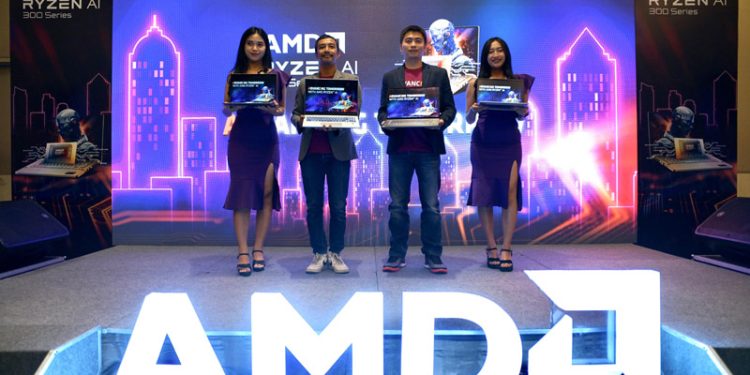 Prosesor AMD Ryzen AI 300 Series resmi diperkenalkan. (Foto: Agoes Jumianto)