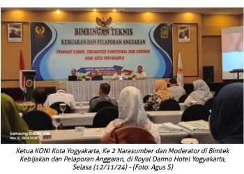KONI Kota Yogyakarta Gelar Bimtek Kebijakan dan Pelaporan Anggaran
