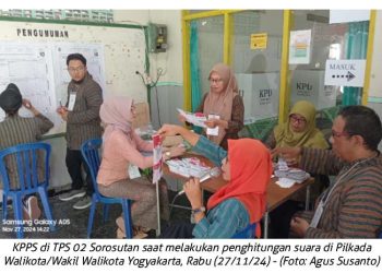 TPS 2 Sorosutan Umbulharjo Yogyakarta : Pasangan No. 2 Unggul di Pilkada Walikota/Wakil Walikota Yogyakarta 20242024