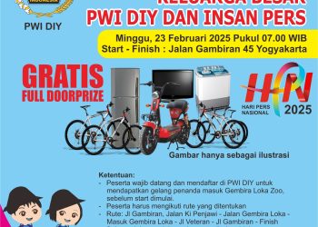 PWI DIY Akan Gelar Jalan Sehat Bagi Insan Pers dan Pekerja Media di HPN 2025. Ayo Ikutan!
