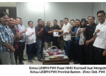 HMU Kurniadi Resmi Kukuhkan LKBPH PWI Banten