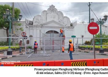 Penutupan Plengkung Nirboyo (Plengkung Gading) untuk Konservasi dan Keselamatan