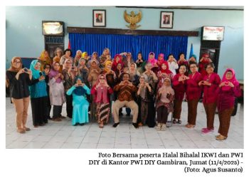 Halal Bihalal IKWI – PWI DIY, Momen Jaga Silaturahmi dan Kesehatan