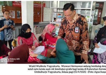 Cek Kesehatan Gratis di Kota Yogya, Tingkatkan Kualitas Hidup Lansia