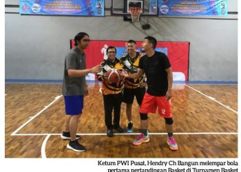 Turnamen Basket Siwo PWI Pusat 3×3 Dimeriahkan Puluhan Wartawan dan Selebritis