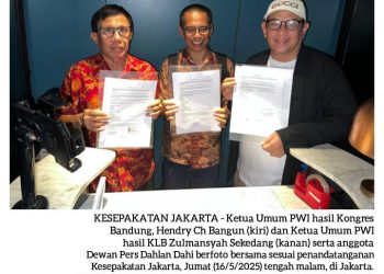Hendry Ch Bangun dan Zulmansyah Sepakat Gelar Kongres Persatuan PWI Paling Lambat Agustus 2025