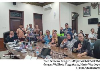 Pengurus Koperasi Sati Batik Baik Audiensi dengan Walikota Yogyakarta, Hasto Wardoyo
