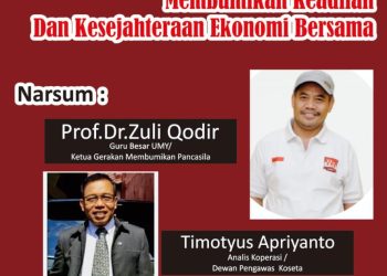 KOSETA Gelar Serial Diskusi Bulanan: “Menggali Nilai Gotong Royong dalam Gerakan Koperasi Seniman”