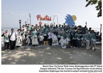 Ubah Sampah Menjadi Energi Alternatif, SBI dan Got Bag Indonesia Bersihkan Sampah Plastik di Pantai Teluk Awur Jepara