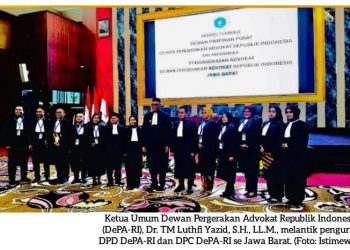 Hakim Agung RI (Ad Hoc) Dr Sugiyanto, SH, MH Hadiri Pelantikan Pengurus DPD, DPC DePA-RI dan Pengangkatan Advokat Baru Se-Jawa Barat