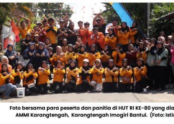 Indonesia Emas Dimulai dari Warga Sehat: Senam Bersama dan Bazar UMKM Padukuhan Karangtengah