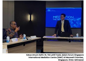 Singapore International Mediation Center (SIMC) Dukung DePA-RI Suarakan Indonesia Agar Ratifikasi Konvensi Mediasi