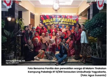 Malam Tirakatan HUT RI ke-80 RT 8 Pakelrejo Penuh Kebersamaan dan Nasionalisme