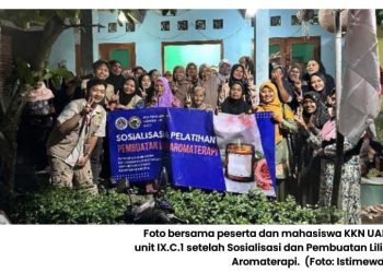 KKN UAD Gelar Sosialisasi Pemilahan Sampah dan Pelatihan Lilin Aromaterapi di Dusun Numpukan. Ini Keseruannya!