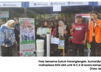 Mahasiswa KKN UAD Unit IX.C2 Kampanyekan 3R di Bazar UMKM Padukuhan Karang Tengah. Ini Buktinya!