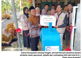 Sosialisasi dan Pelatihan Pembuatan Sabun Cair, Ecobrick, serta Penyerahan Mesin Pencacah Plastik di Numpukan. Ini Buktinya!