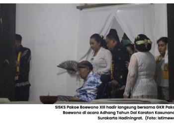 Langka! PB XIII Pimpin Ritual Adhang Tahun Dal di Karaton Solo