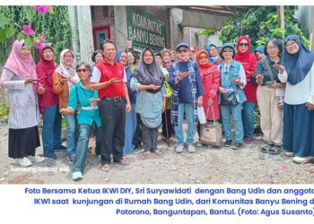 IKWI DIY Kunjungi Bang Udin: Belajar Memproses Air Hujan Jadi Air Minum Sehat. Ini Buktinya!