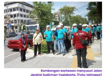 150 Wartawan Sidoarjo Kunjungi Kali Code, Kagum pada Penanganan Sampah dan Sistem Peringatan Dini Banjir