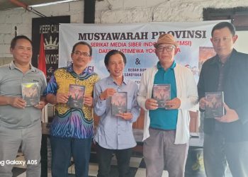 Jafarudin Pimpin SMSI DIY Masa Bakti 2026–2030: Buku Ambang Sandyakala Jurnalisme Dibedah. Ini Buktinya!
