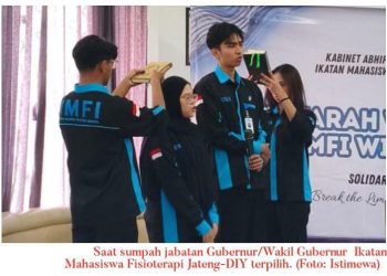 Mahasiswa STIKES Bethesda Pimpin Ikatan Mahasiswa Fisioterapi se-Jateng dan DIY