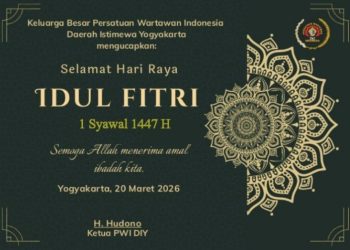 Ketua PWI DIY Drs. H. Hudono, SH Ajak Insan Pers Perkuat Soliditas di Hari Raya Idul Fitri 1447 H