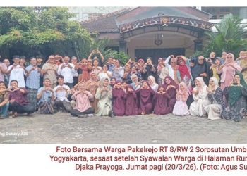 Pererat Silaturahmi, Warga Pakelrejo RT 08 Gelar Syawalan dan Tetap Guyub Rukun