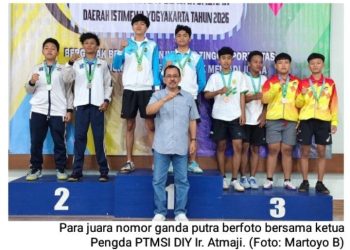 Dominasi “Kota Gudeg” di Meja Pingpong: Kota Yogyakarta Segel Juara Umum Tenis Meja POPDA DIY 2026. Ini Buktinya!