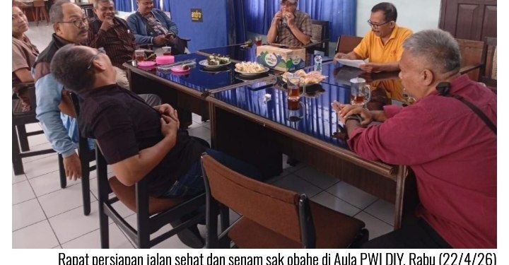 Rayakan HPN 2026, PWI DIY Gelar Jalan Sehat, Senam Sak Obahe dan Layanan SIM Kolektif bagi Keluarga Wartawan