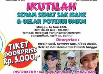 Gairahkan Ekonomi dan Kesehatan Warga, Forum BUMDes Bantul Siap Gelar ‘Senam Sak Isane’ dan Bazar UMKM