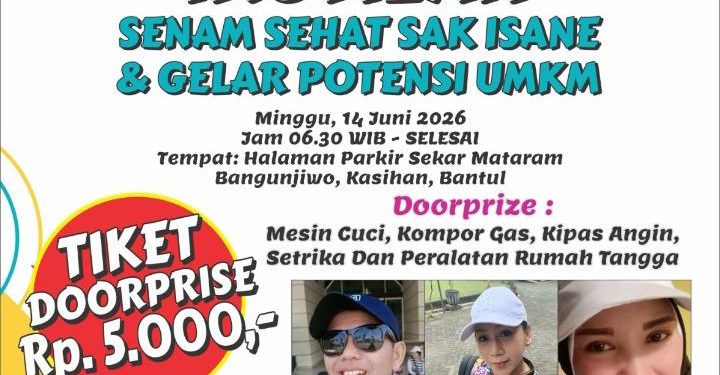 Gairahkan Ekonomi dan Kesehatan Warga, Forum BUMDes Bantul Siap Gelar ‘Senam Sak Isane’ dan Bazar UMKM