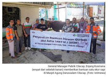 Solusi Bangun Indonesia Salurkan 21 Ekor Hewan Kurban untuk Masyarakat di Cilacap