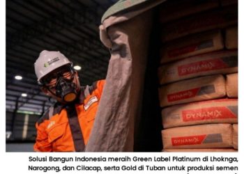 Laba Kuartal I Melonjak 111%, Solusi Bangun Indonesia Jaga Momentum Pertumbuhan di Tengah Pemulihan Industri Semen Domestik
