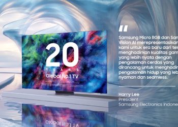 Samsung menghadirkan inovasi terbaru melalui Samsung Vision AI yang terintegrasi pada Samsung Micro RGB.