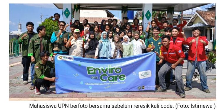Enviro Care Code 2026: Aksi Nyata HMTL UPN Veteran Yogyakarta Wujudkan Kali Code Nol Sampah