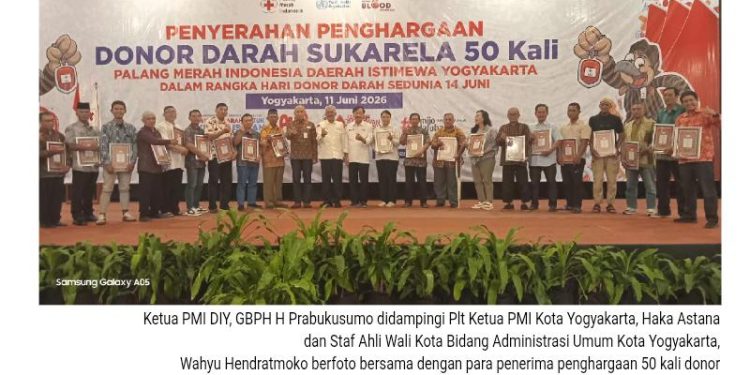 Ratusan Pahlawan Kemanusiaan Terima Penghargaan Donor Darah 50 Kali, Apresiasi atas Keikhlasan Tanpa Batas