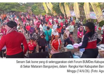 Peringati Hari Jadi ke-195 Bantul: Forum BUMDes Bantul Gelar ‘Senam Sak Isone’ dan Unjuk Potensi UMKM di Sekar Mataram